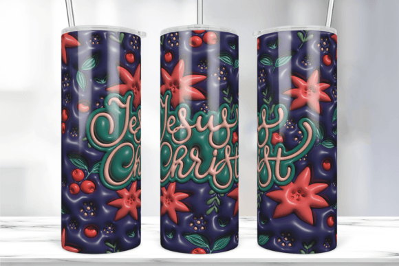 3D Jesus Christ Inflated Tumbler Wrap