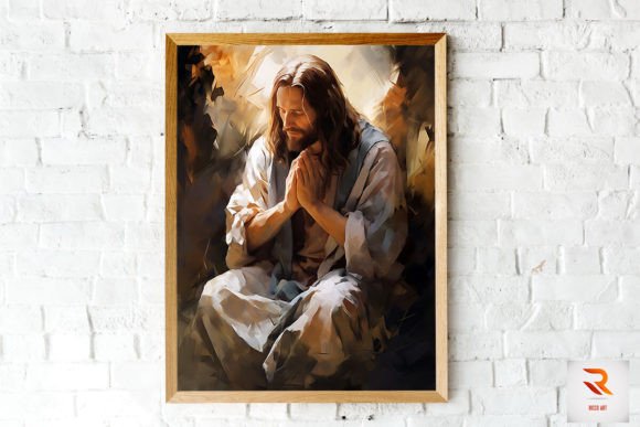 Beautiful Jesus Praying Wall Art and Backgrounds