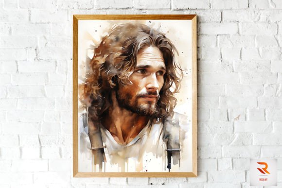Beautiful Watercolor Jesus Wall Art and Backgrounds