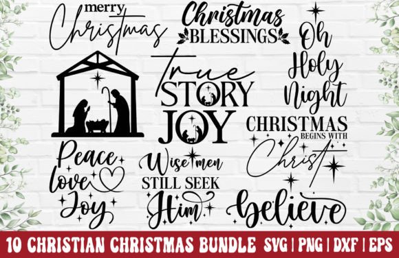 Christian Christmas SVG for Crafts