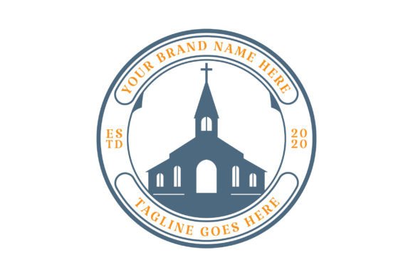 Christian Church Chapel Badge Emblem and Logos
