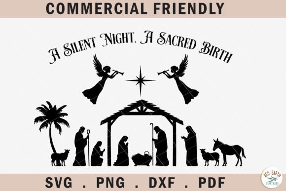 Christmas Nativity SVG,Jesus Mary Joseph & Crafts