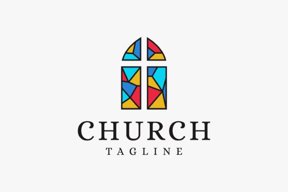 Church Christian Logo Vector Icon on Logos