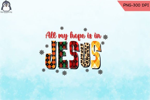 Hope in Jesus Christmas PNG for Crafts