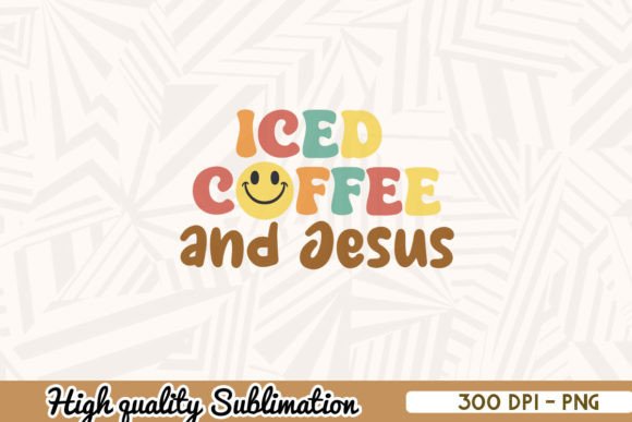 Iced Coffee and Jesus PNG for Crafts