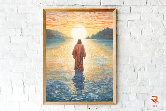 Jesus Christ Walking on Water Wall Art and Illustrations