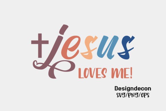 Jesus Loves Me Retro Sublimation Svg and Crafts