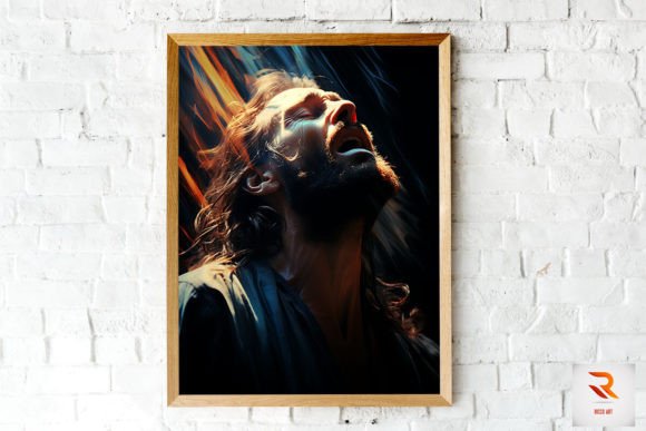 Jesus's Emotion Moment Wall Art