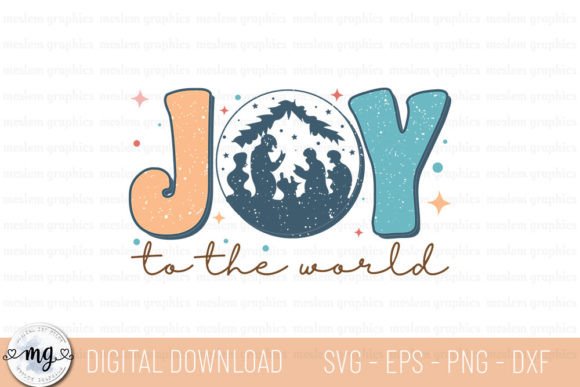 Joy to the World - Jesus Christmas SVG