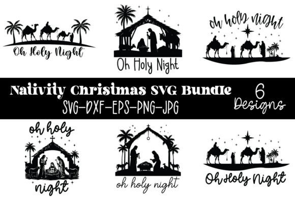 Nativity Christmas Svg Bundle. Christian Crafts