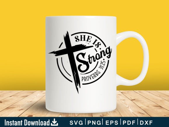 She is Strong Svg, Jesus Svg Gift Shirt Crafts